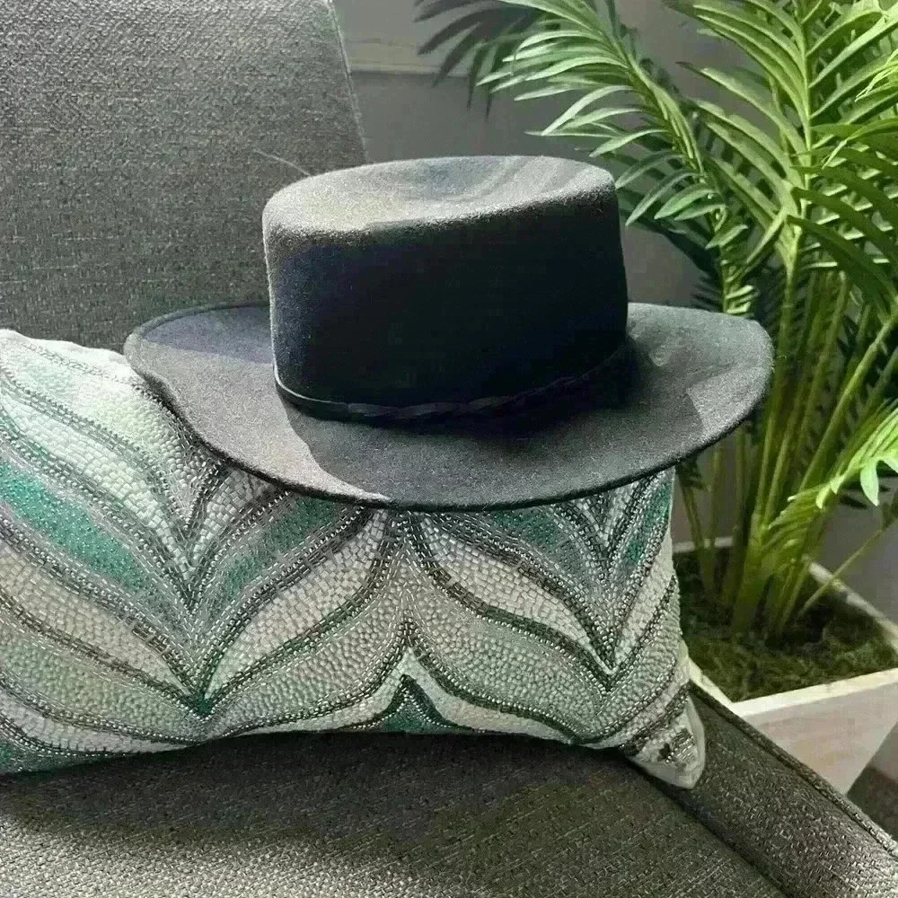 Hinge Felt Hat Black